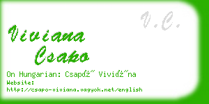 viviana csapo business card